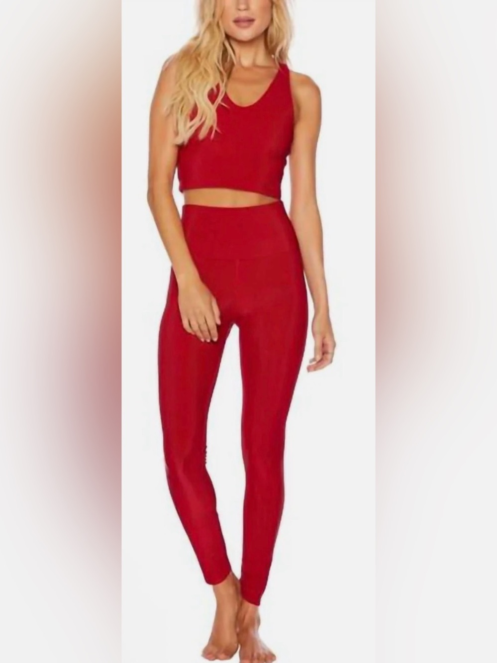 Beach Riot Glitter Ayla Legging In Red